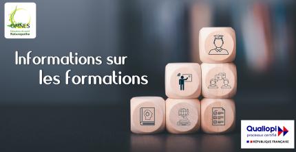 Informations sur les formations