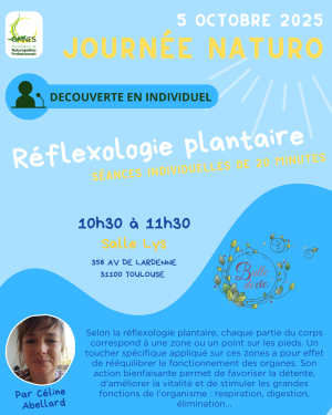 Atelier individuel 1b Reflexologie Plantaire