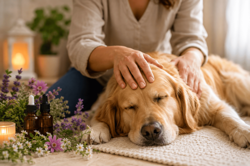 Massage detente chien